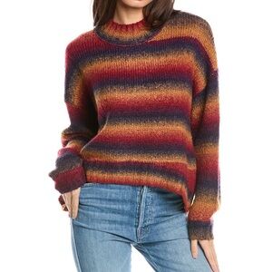 Gradient wool-mohair blend sweater
